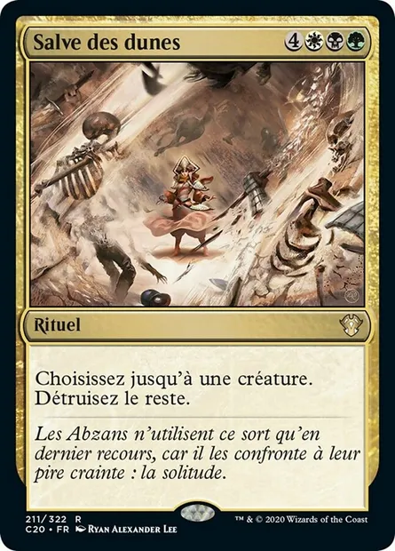 Salve des dunes, carte Magic C20 211 — extension Commander 2020