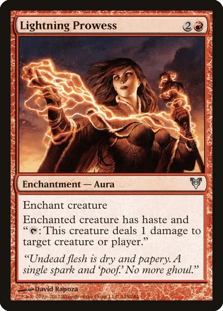 Lightning Prowess, Magic card AVR 145 — Avacyn Restored set