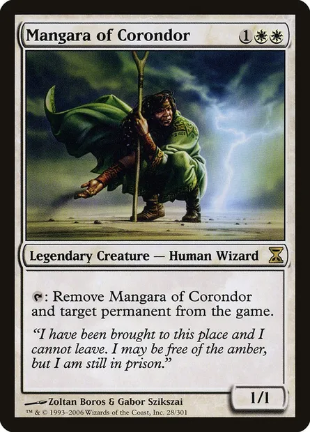 Mangara de Corondor, carte Magic TSP 28 — extension Spirale Temporelle
