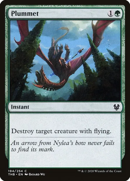 Plummet, Magic card THB 194 — Theros Beyond Death set