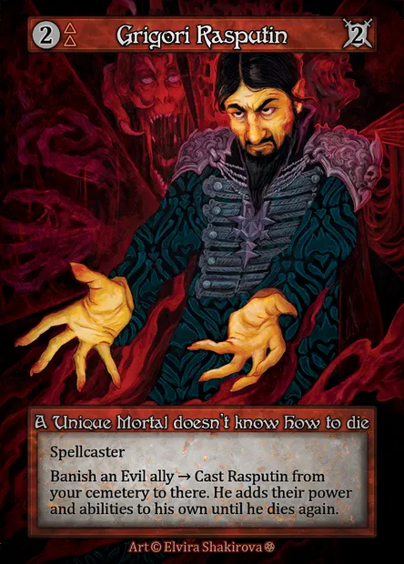 Grigori Rasputin, Sorcery card GOT 089 — Gothic set