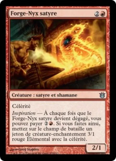 Forge-Nyx satyre, carte Magic BNG 109 — extension Créations divines