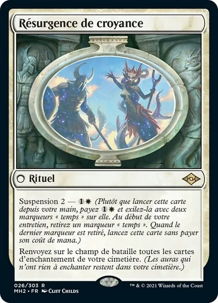 Résurgence de croyance, carte Magic MH2 26 — extension Horizons du Modern 2