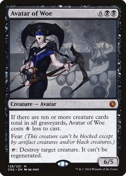 Avatar of Woe, Magic card CN2 128 — Conspiracy: Take the Crown set