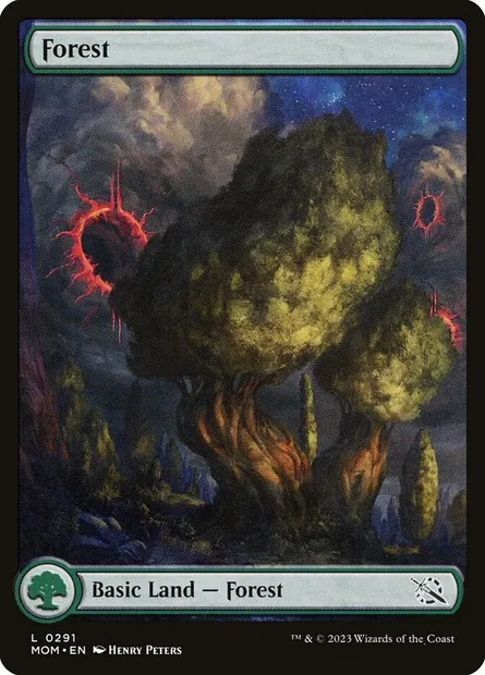 Forest, Magic card MOM 291 — March of the Machine set