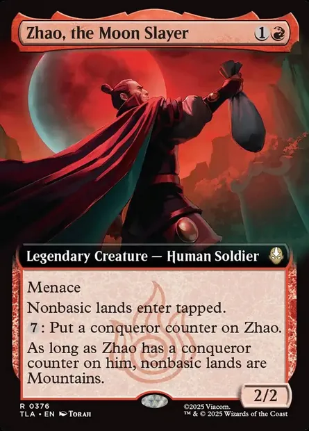Zhao, the Moon Slayer, Magic card TLA 376 — Avatar: The Last Airbender set