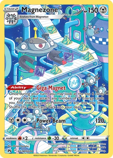 Magnezone, Pokémon card CRZ GG18 — Crown Zenith set