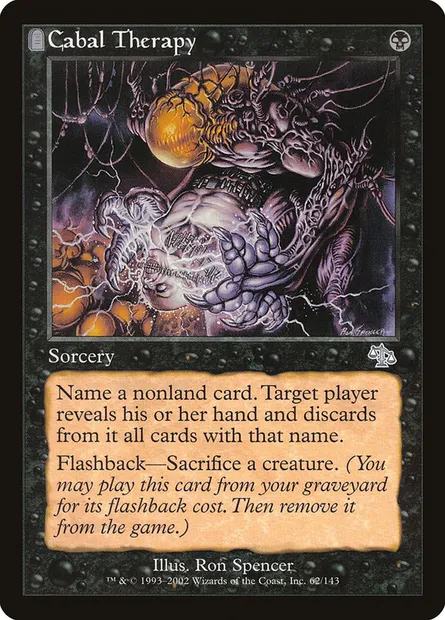 Cabal Therapy, Magic card JUD 62 — Judgment set