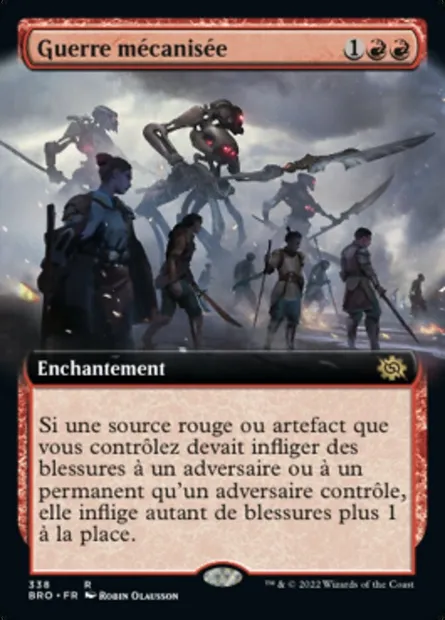 Guerre mécanisée, carte Magic BRO 338 — extension La Guerre Fratricide