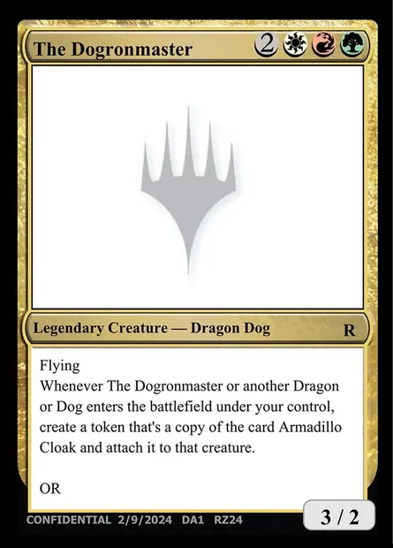 The Dogronmaster, carte Magic UNK RZ24 — extension Unknown Event