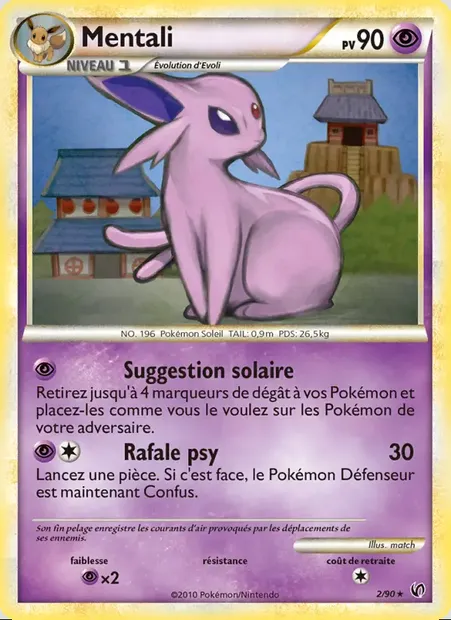 Mentali, carte Pokémon UD 2 — extension Indomptable