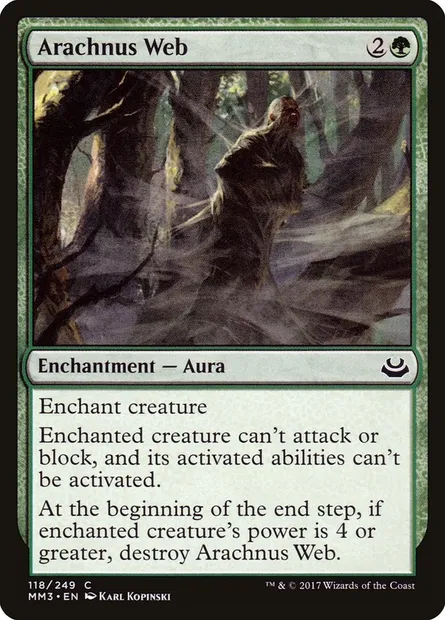 Arachnus Web, Magic card MM3 118 — Modern Masters 2017 set