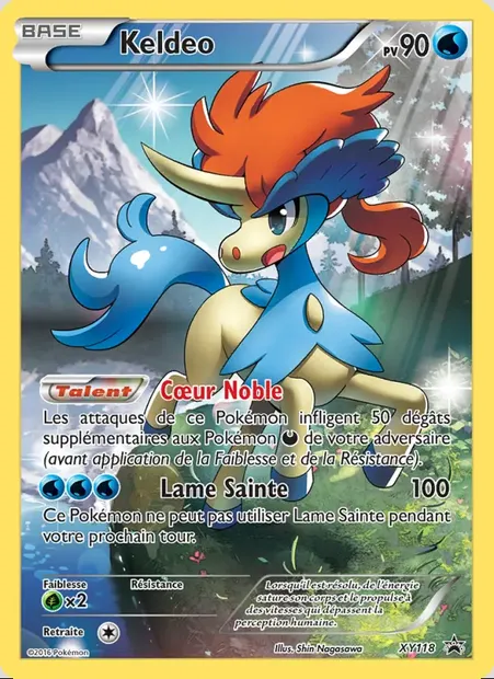 Keldeo, carte Pokémon XY 118 — extension Promo XY
