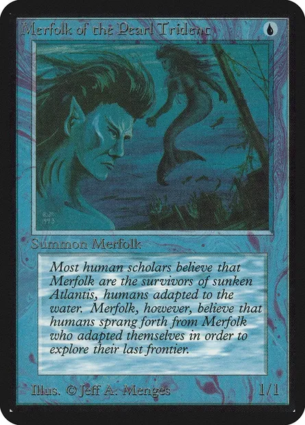 Merfolk of the Pearl Trident, Magic card LEA 66 — Limited Edition Alpha set