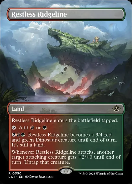 Restless Ridgeline, Magic card LCI 350 — The Lost Caverns of Ixalan set