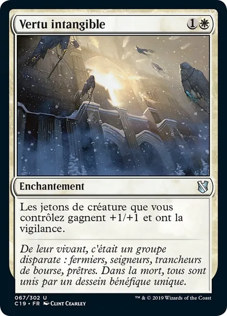 Vertu intangible, carte Magic C19 67 — extension Commander 2019