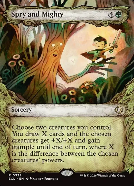 Spry and Mighty, Magic card ECL 329 — Lorwyn Eclipsed set