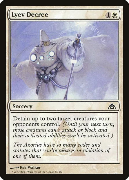 Lyev Decree, Magic card DGM 3 — Dragon's Maze set