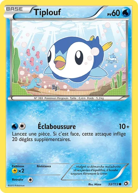 Tiplouf, carte Pokémon LTR 33 — extension Legendary Treasures
