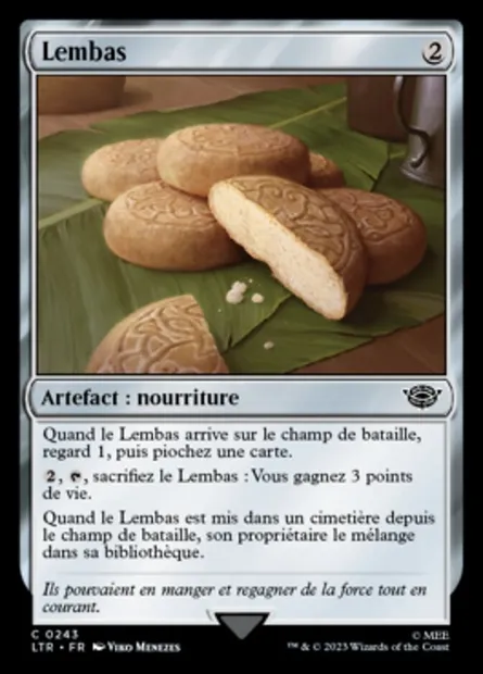 Lembas, carte Magic LTR 243 — extension Le Seigneur des Anneaux : chroniques de la Terre du Milieu