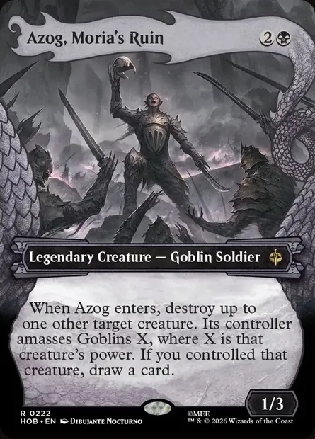 Azog, Moria's Ruin, Magic card HOB 222 — The Hobbit set