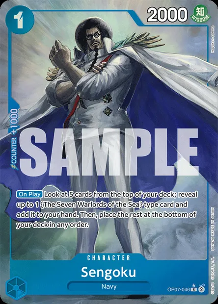 Sengoku, One Piece card OP07-046 — 500 YEARS IN THE FUTURE set