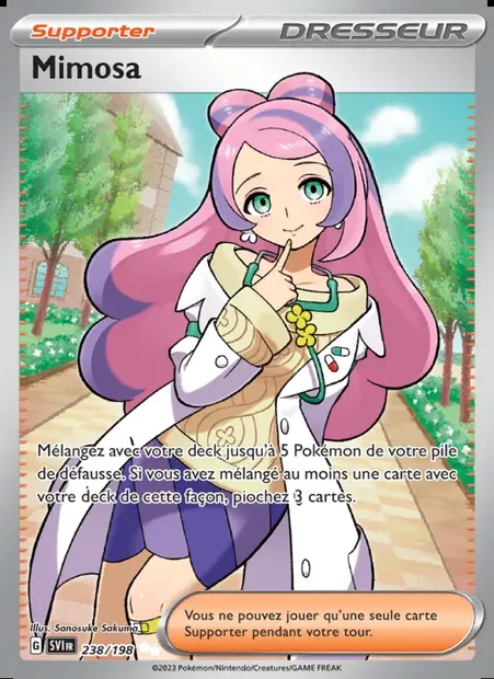 Mimosa, carte Pokémon SVI 238 — extension Écarlate et Violet