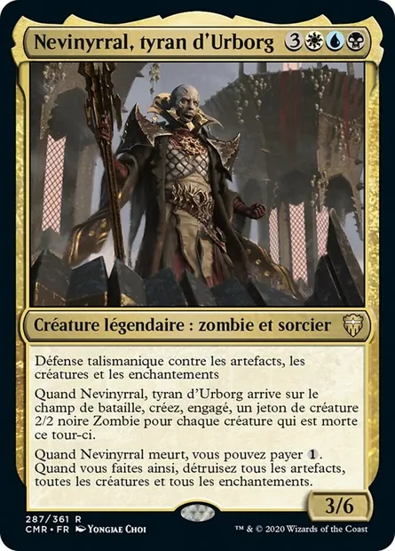 Nevinyrral, tyran d'Urborg, carte Magic CMR 287 — extension Commander Legends
