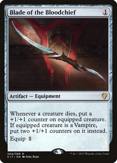 Blade of the Bloodchief, Magic card C17 204 — Commander 2017 set
