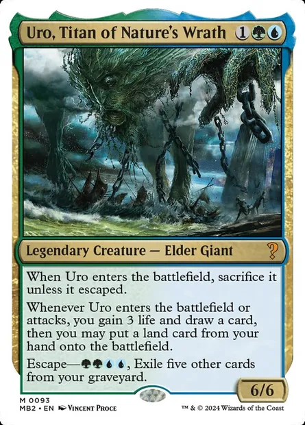 Uro, Titan of Nature's Wrath, Magic card MB2 93 — Mystery Booster 2 set