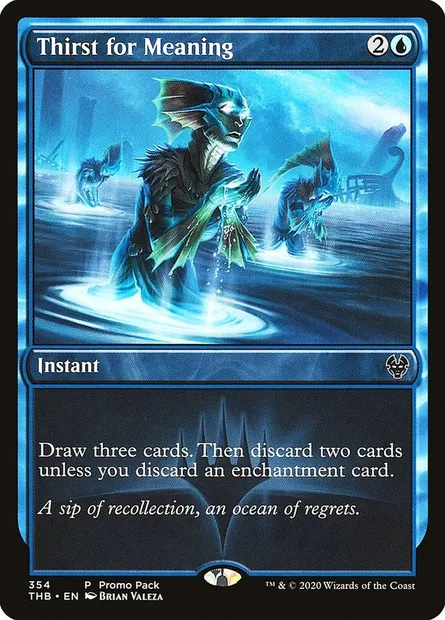 Thirst for Meaning, Magic card THB 354 — Theros Beyond Death set