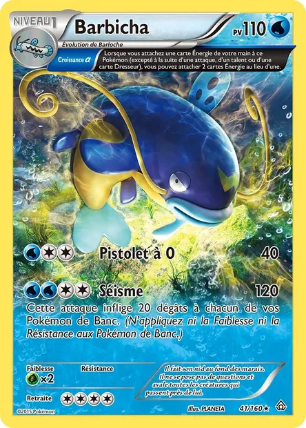 Barbicha, carte Pokémon PRC 41 — extension Primo-Choc