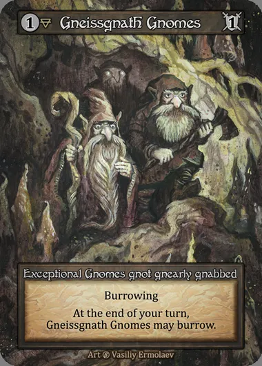 Gneissgnath Gnomes, Sorcery card BET 071 — Beta set