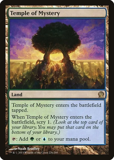 Temple of Mystery, Magic card THS 226 — Theros set