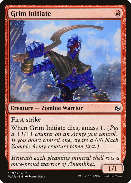 Grim Initiate, Magic card WAR 130 — War of the Spark set
