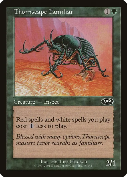 Thornscape Familiar, Magic card PLS 95 — Planeshift set