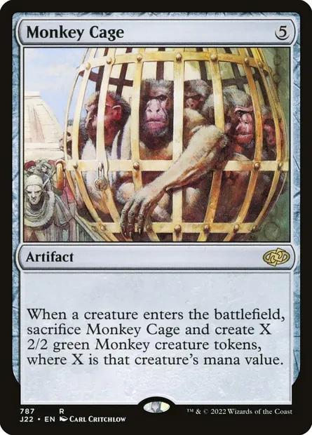 Monkey Cage, Magic card J22 787 — Jumpstart 2022 set