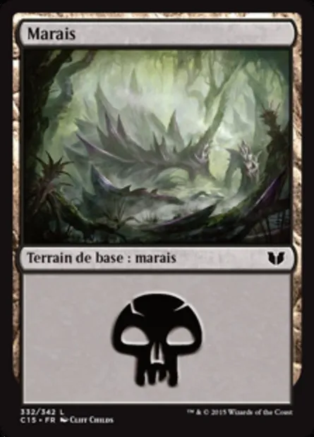 Marais, carte Magic C15 332 — extension Commander 2015