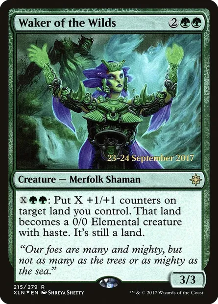 Éveilleuse des étendues sauvages, carte Magic PXLN 215s — extension Ixalan Promos