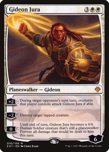 Gideon Jura, carte Magic E01 10 — extension Archenemy: Nicol Bolas