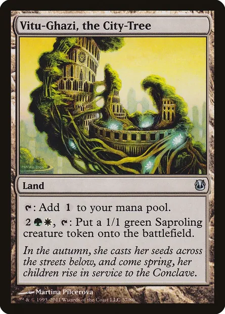 Vitu-Ghazi, the City-Tree, Magic card DDH 37 — Duel Decks: Ajani vs. Nicol Bolas set