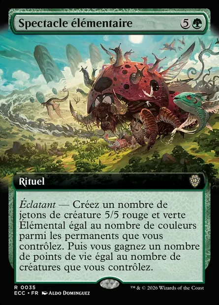 Spectacle élémentaire, carte Magic ECC 35 — extension Lorwyn Eclipsed Commander