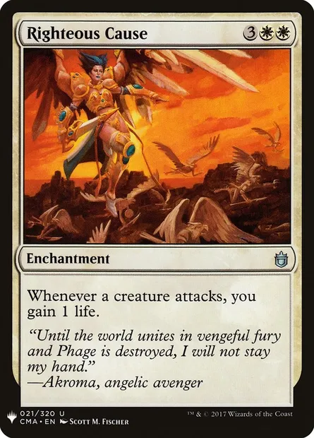 Cause des justes, carte Magic PLST CMA-21 — extension The List