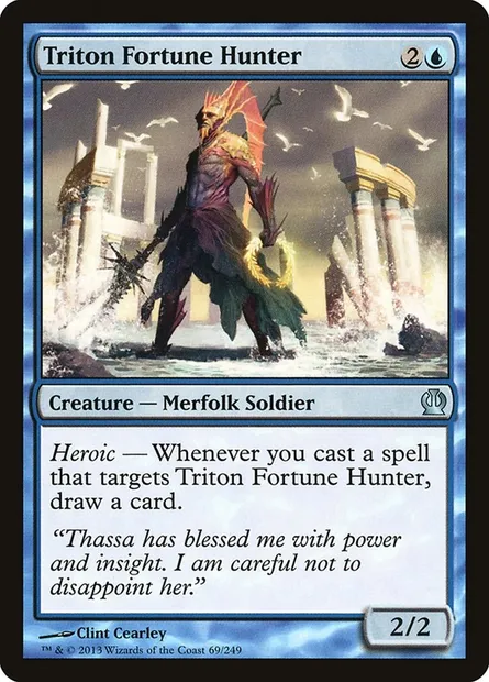 Triton Fortune Hunter, Magic card THS 69 — Theros set