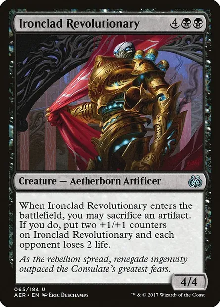 Ironclad Revolutionary, Magic card AER 65 — Aether Revolt set