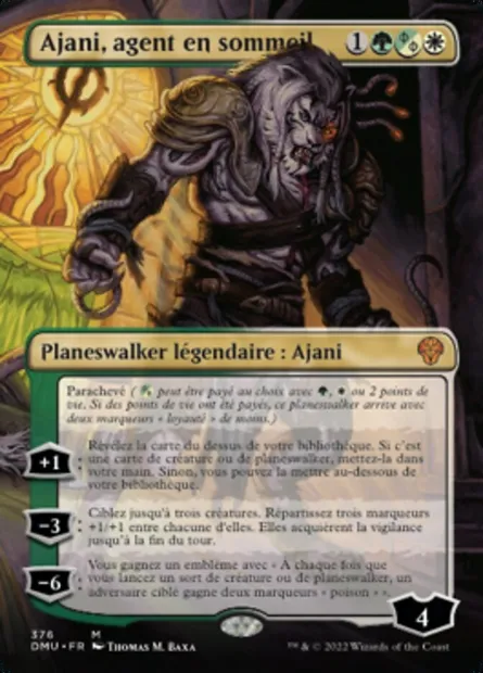 Ajani, Sleeper Agent, carte Magic DMU 376 — extension Dominaria Uni