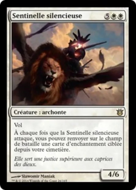 Sentinelle silencieuse, carte Magic BNG 26 — extension Créations divines