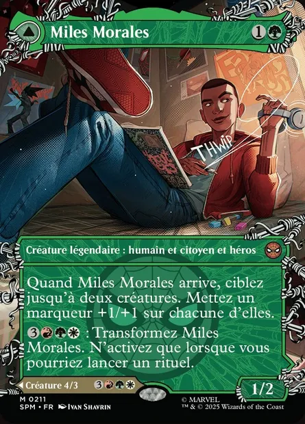 Miles Morales // L'ultime Spider-Man, carte Magic SPM 211 — extension Marvel's Spider-Man