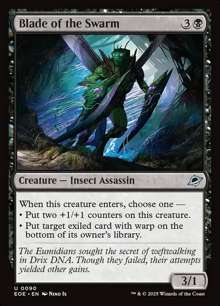 Blade of the Swarm, Magic card EOE 90 — Edge of Eternities set