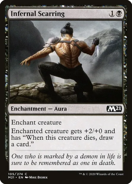 Infernal Scarring, Magic card M21 105 — Core Set 2021 set